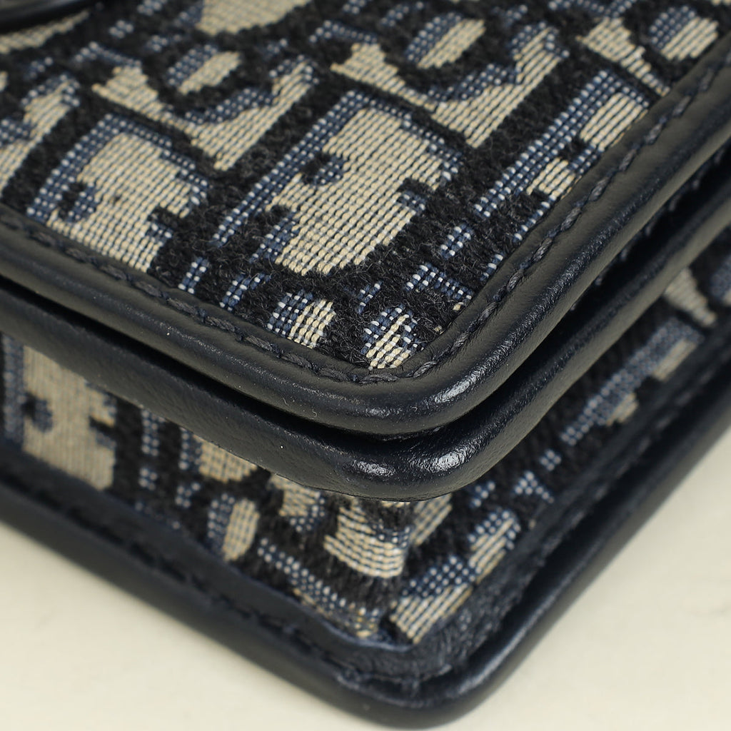 Christian Dior Blue 2-in-1 30 Montaigne Pouch