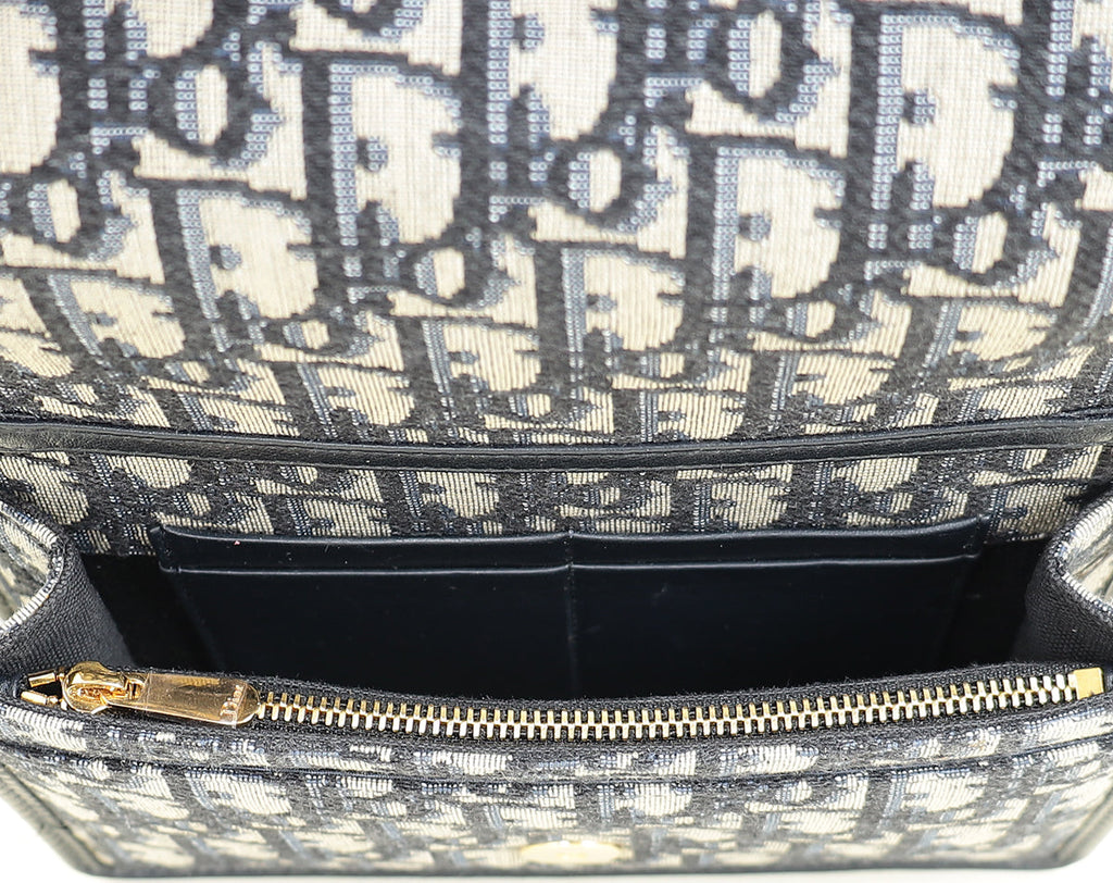 Christian Dior Blue 2-in-1 30 Montaigne Pouch