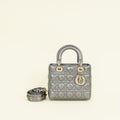 Christian Dior Metallic Asphalte My ABCDior Lady Dior Small Bag