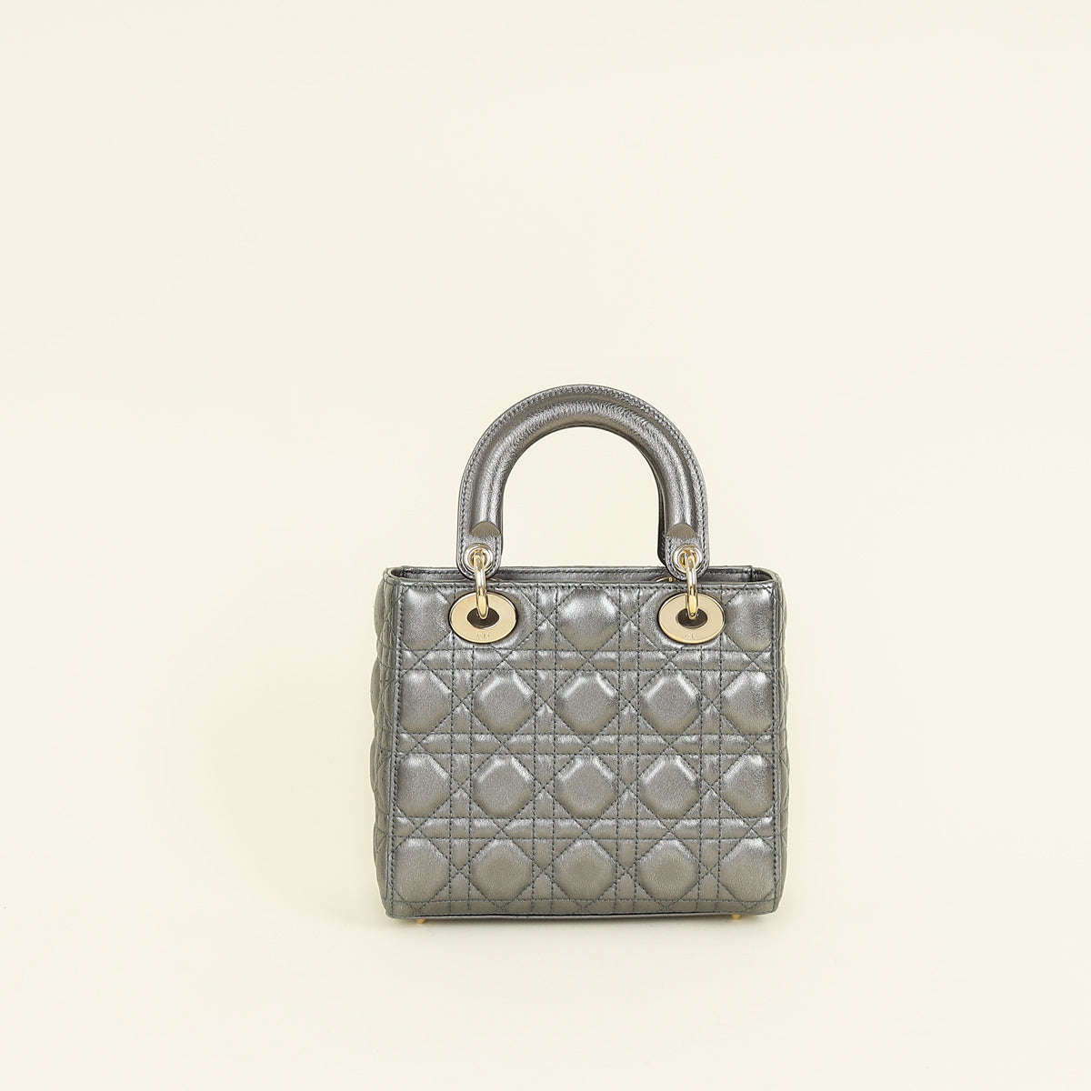 Christian Dior Metallic Asphalte My ABCDior Lady Dior Small Bag
