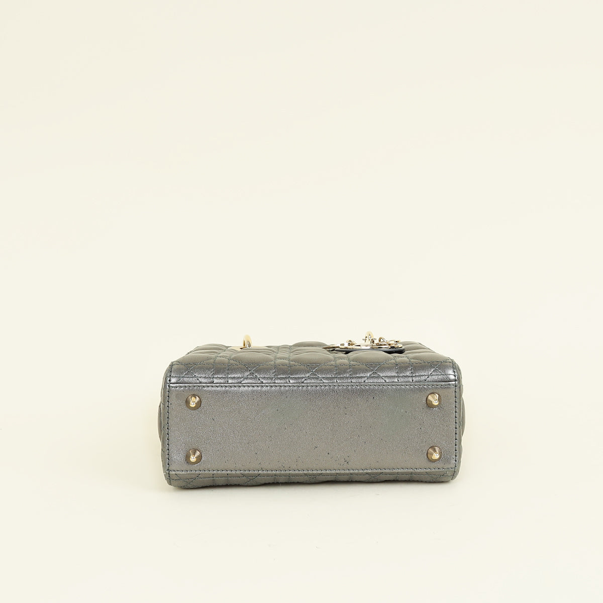 Christian Dior Metallic Asphalte My ABCDior Lady Dior Small Bag