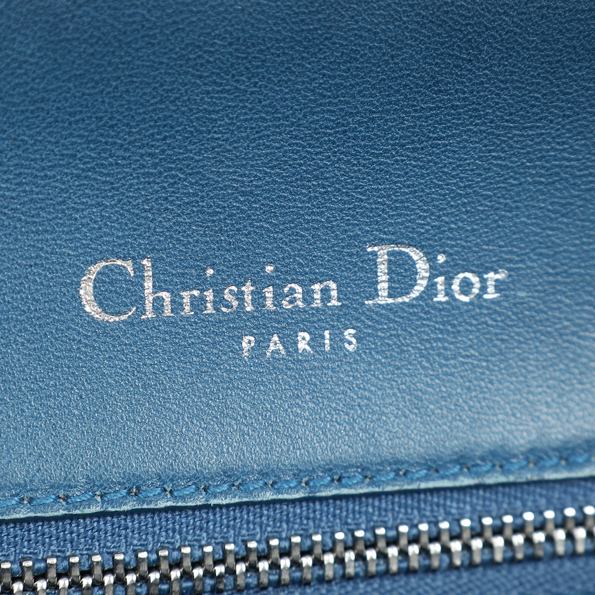 Christian Dior Blue Python Diorama Shoulder Bag