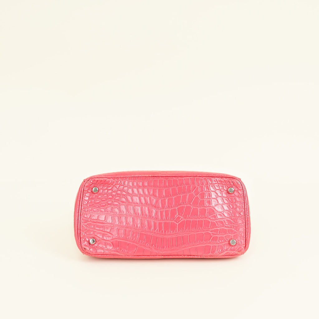 Christian Dior Pink Crocodile Be Dior Small Bag