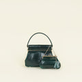 Christian Dior Emerald Green Babe Mini Alligator Bag w/ Pouch
