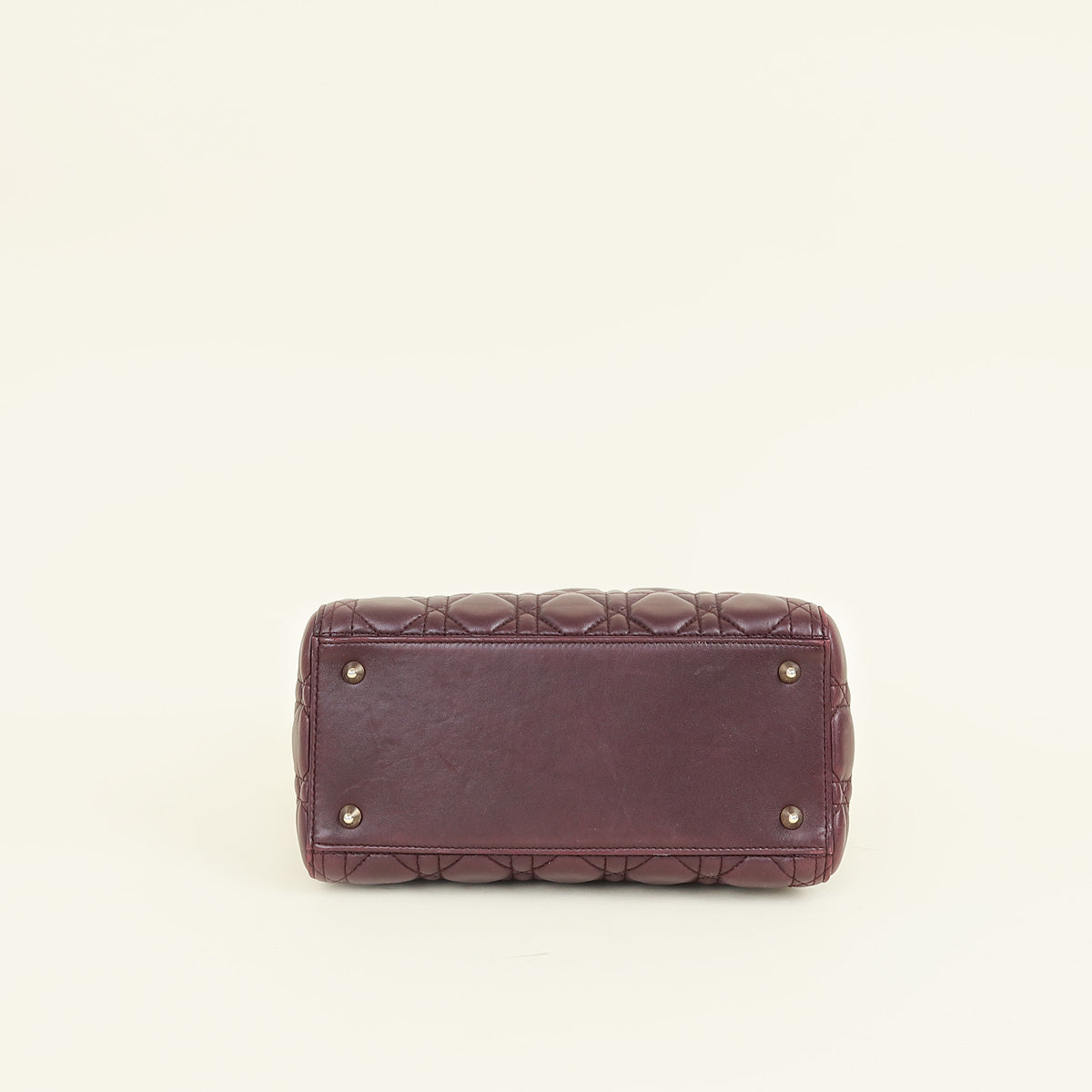 Christian Dior Burgundy Lady Dior Medium Bag