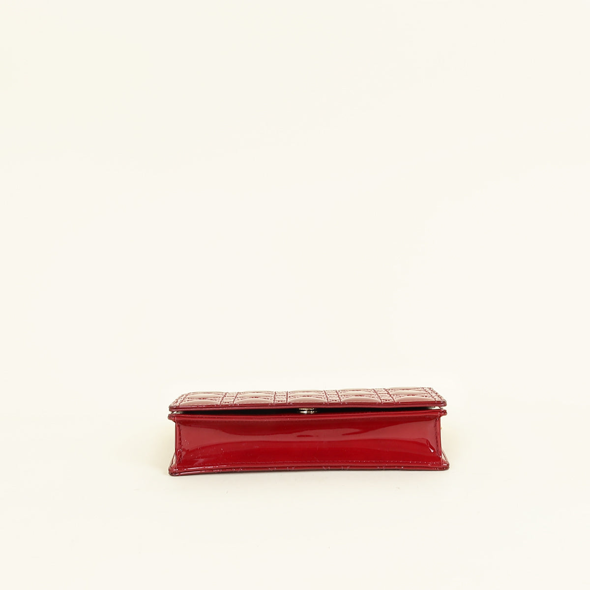 Christian Dior Cherry Red Lady Dior Chain Pouch
