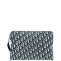 Christian Dior Navy Blue Oblique Pouch