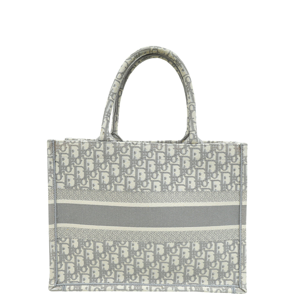 Christian Dior Gray Oblique Book Tote Medium Bag