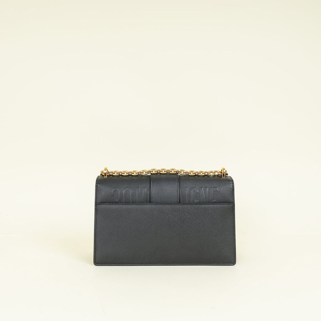 Christian Dior Black 30 Montaigne Chain Shoulder Bag