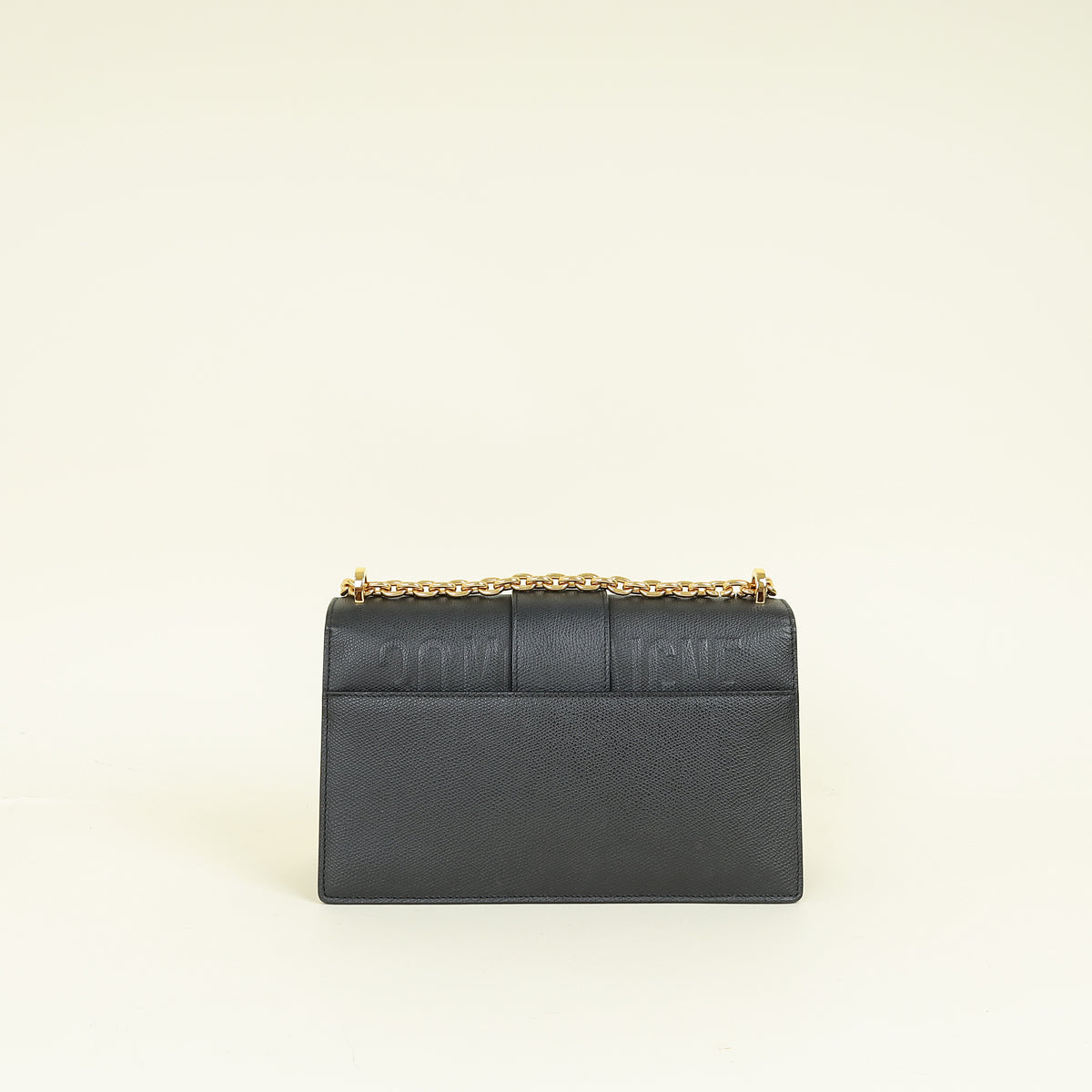 Christian Dior Black 30 Montaigne Chain Shoulder Bag