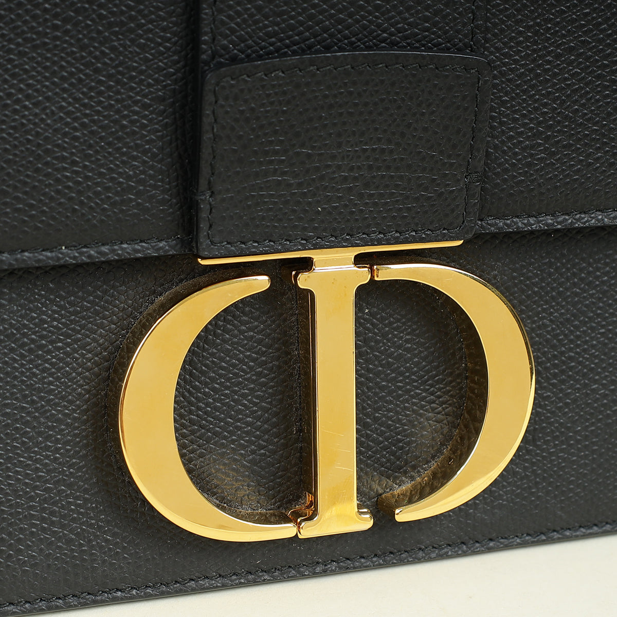 Christian Dior Black 30 Montaigne Chain Shoulder Bag