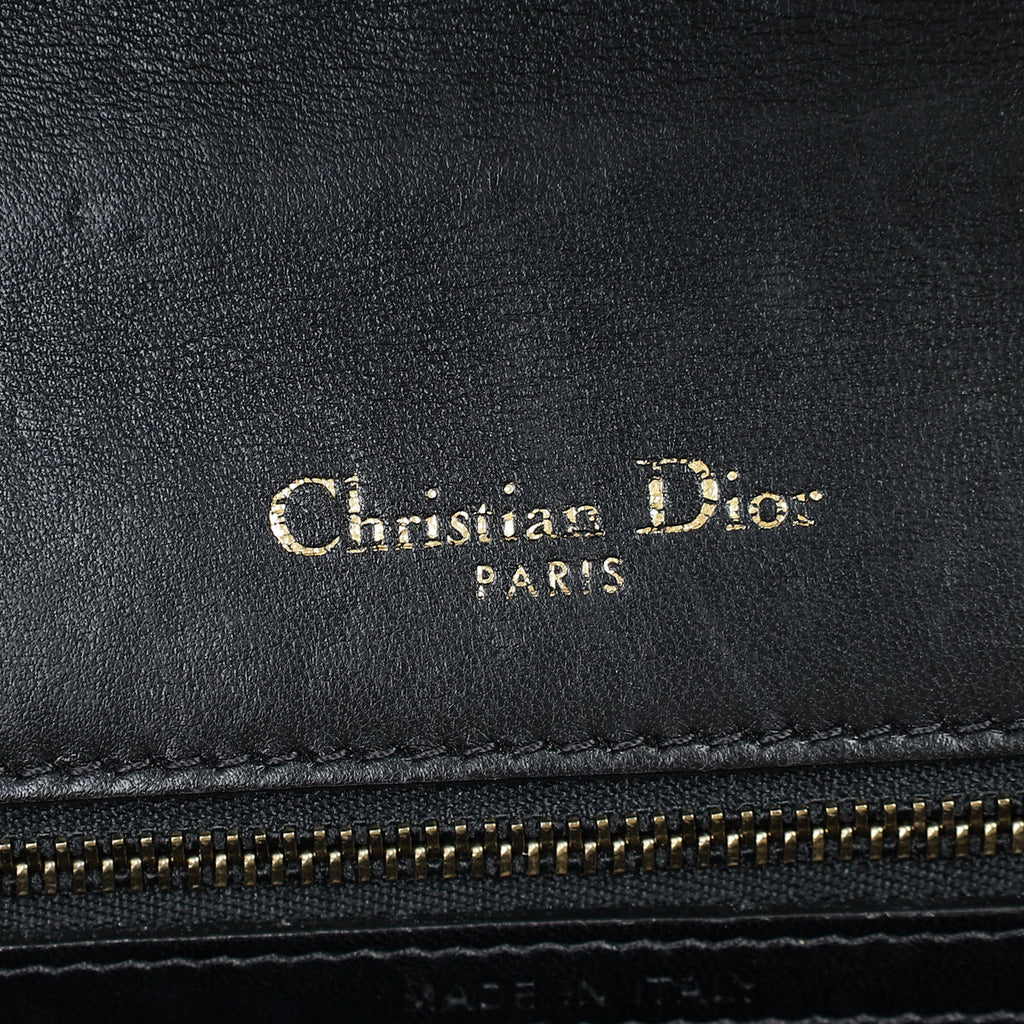 Christian Dior Black Diorama Studded Medium Bag