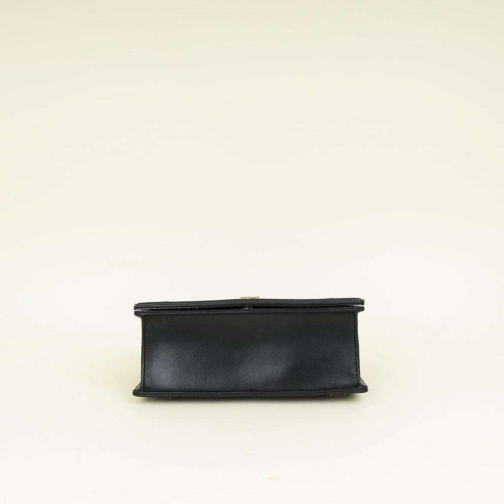 Christian Dior Black Diorama Studded Medium Bag