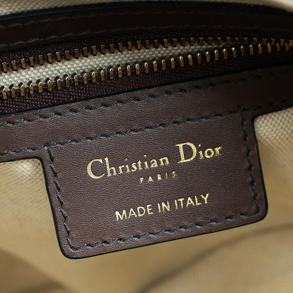 Christian Dior Brown Oblique Saddle Medium Bag