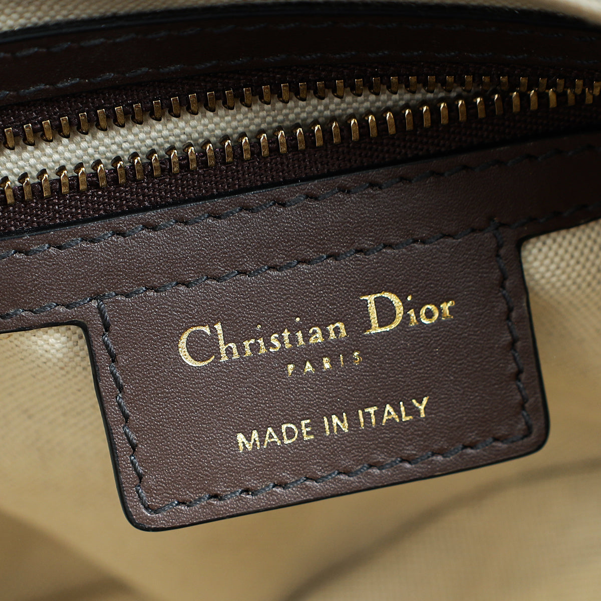 Christian Dior Brown Oblique Saddle Medium Bag