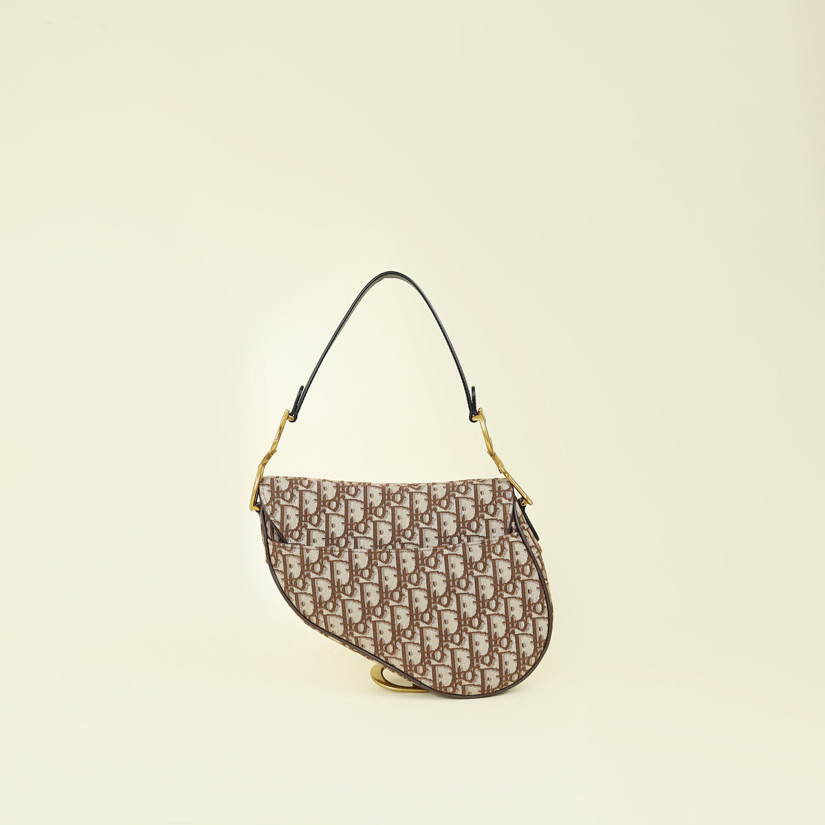 Christian Dior Brown Oblique Saddle Medium Bag