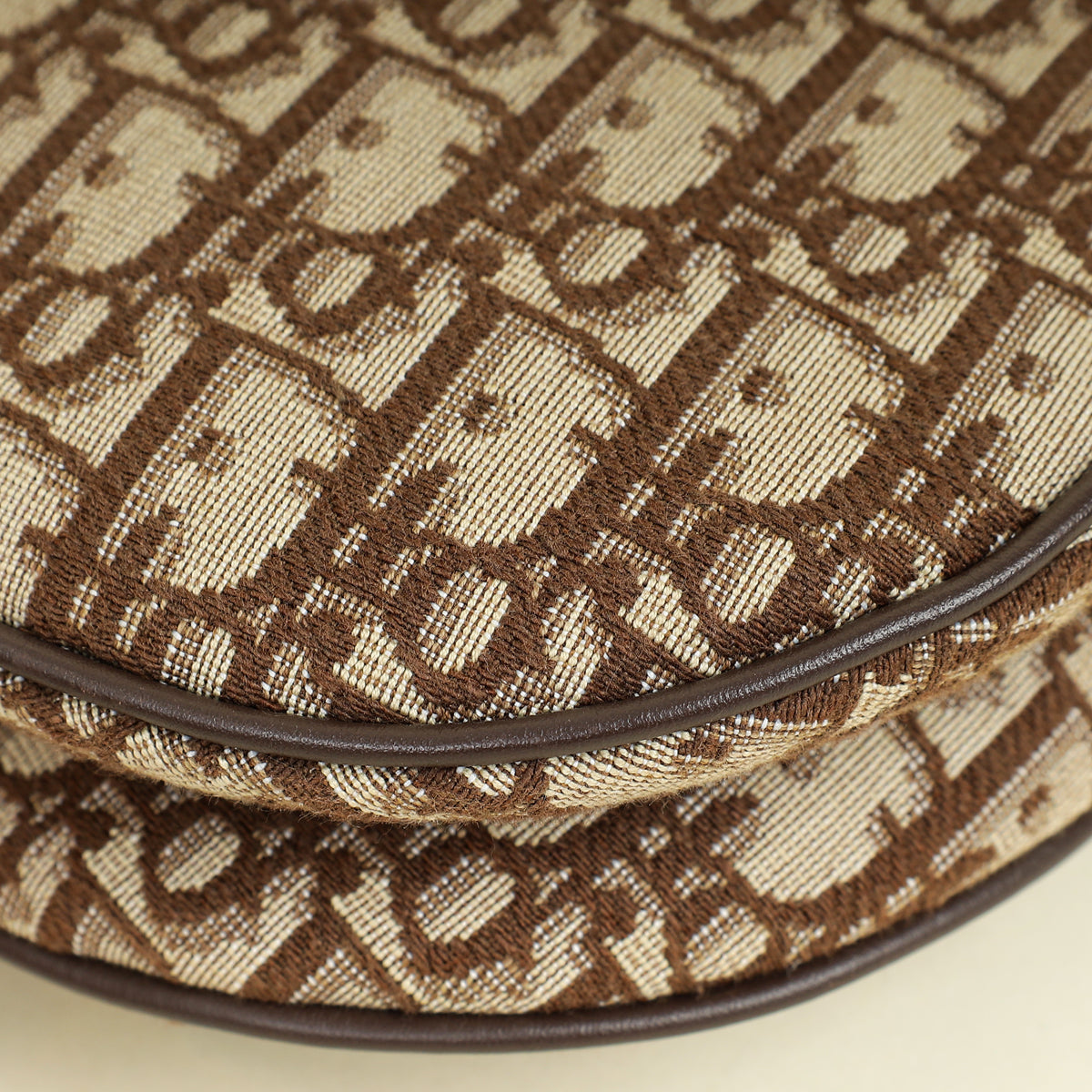 Christian Dior Brown Oblique Saddle Medium Bag