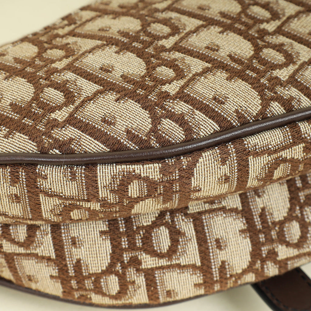 Christian Dior Brown Oblique Saddle Medium Bag