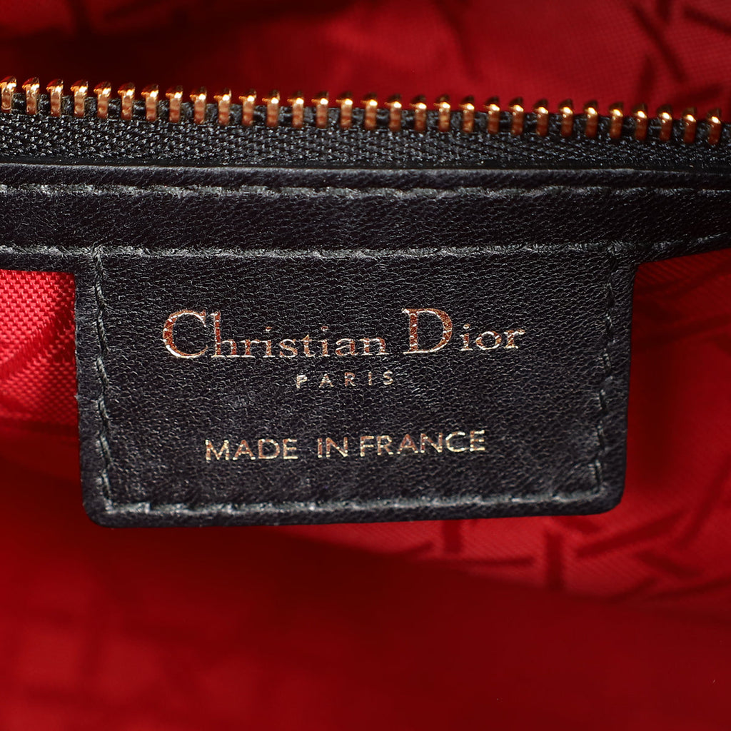 Christian Dior Black Lady Dior Medium Bag