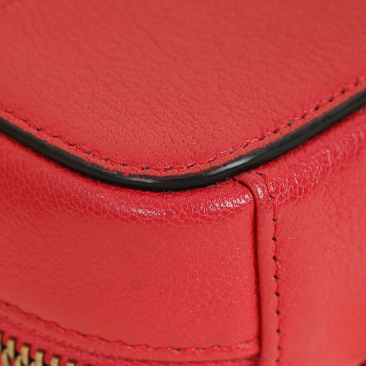 Christian Dior Red Mini Saddle Shoulder Strap Pouch