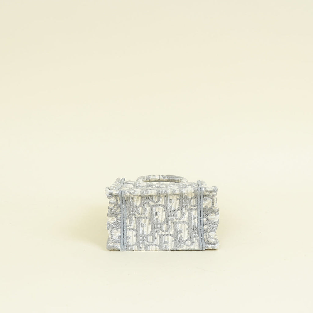 Christian Dior Grey Mini Book Tote Phone Bag