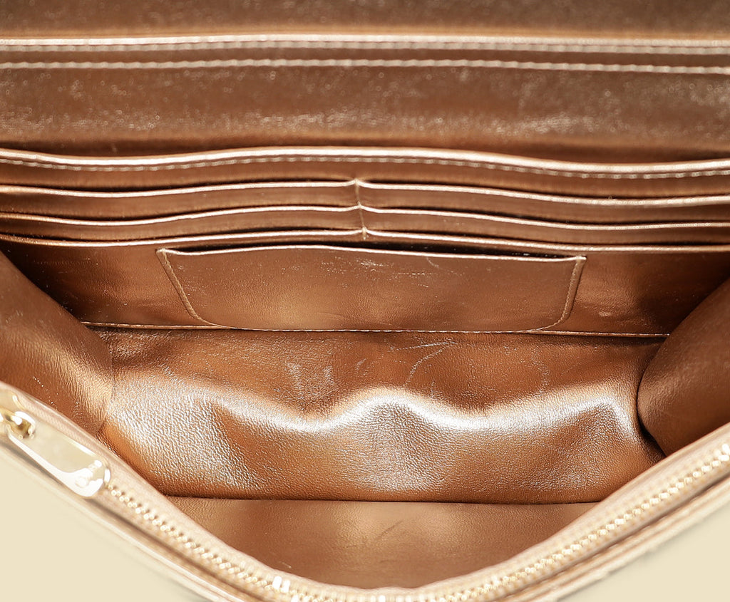 Christian Dior Metallic Bronze Miss Dior Promenade Pouch