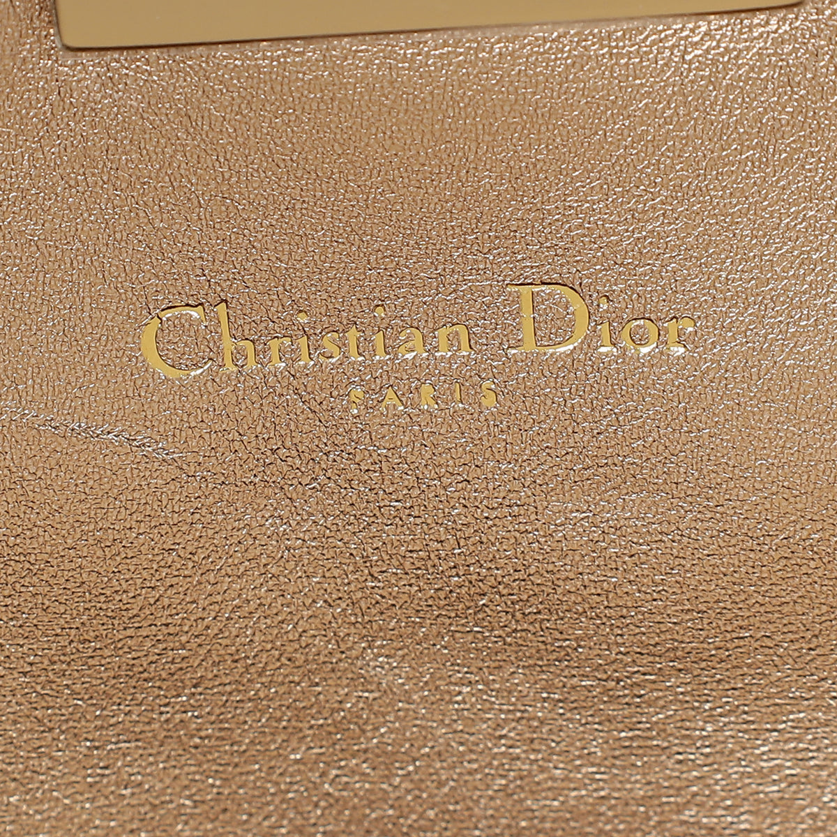 Christian Dior Metallic Bronze Miss Dior Promenade Pouch