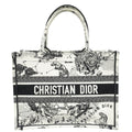 Christian Dior Bicolor Zodiac Embroidery Book Tote Medium Bag