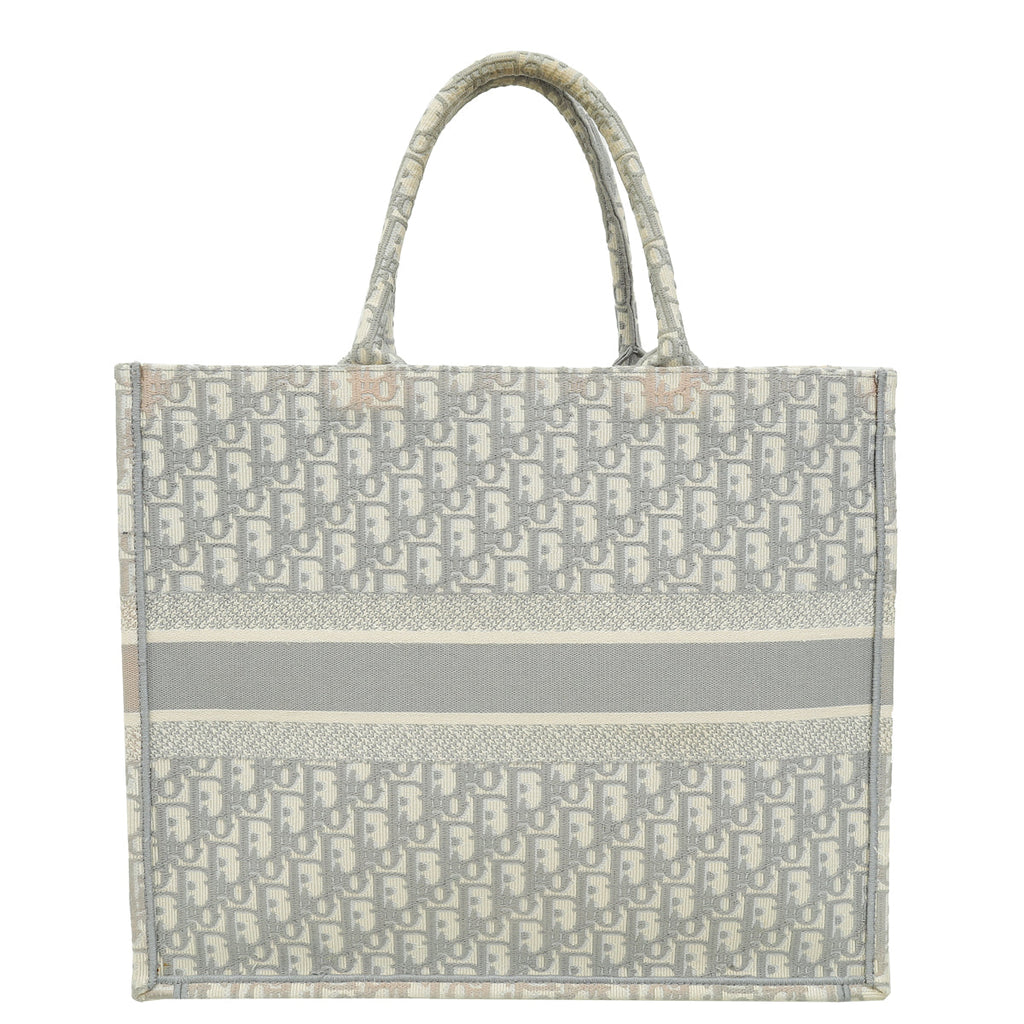 Christian Dior Grey Oblique Book Tote Large Bag