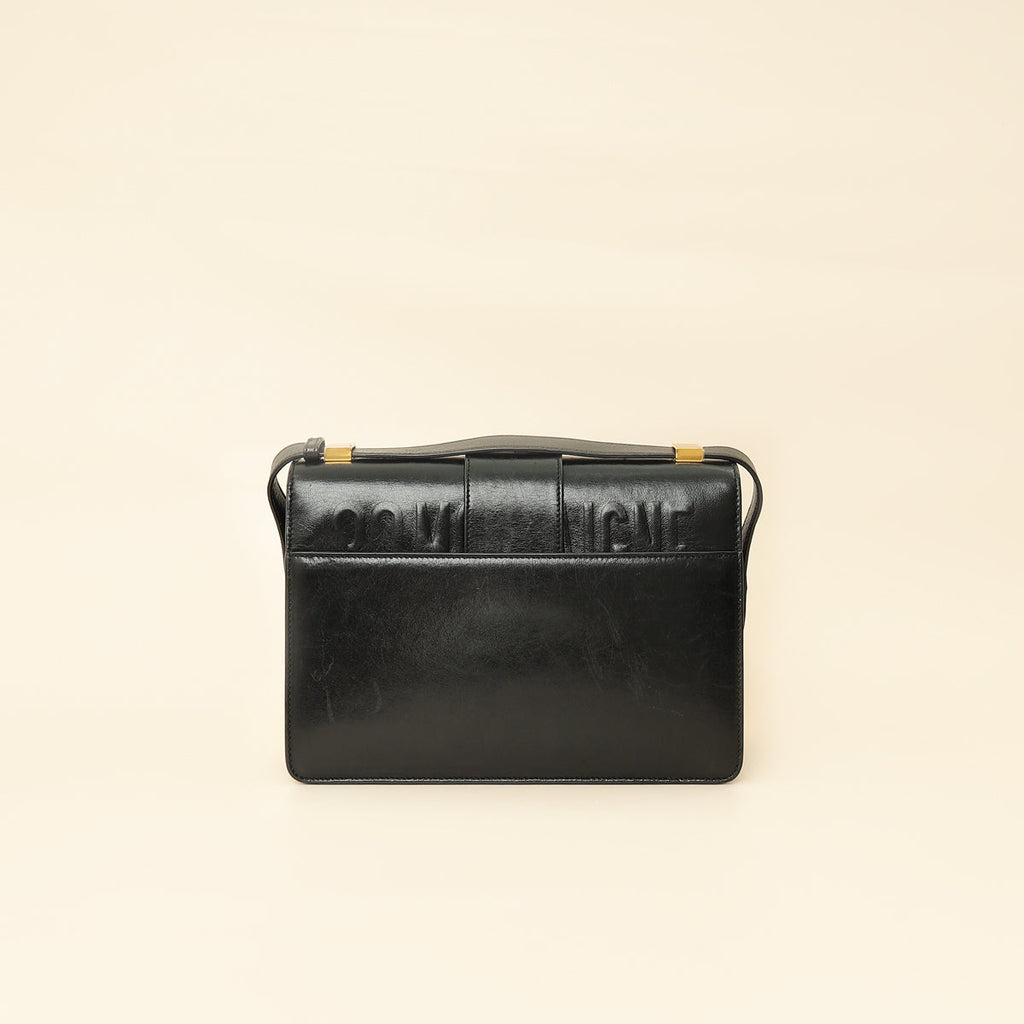 Christian Dior Black 30 Montaigne Flap Bag