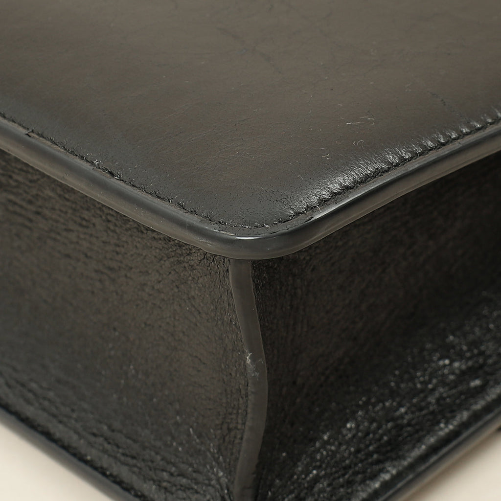 Christian Dior Black 30 Montaigne Flap Bag