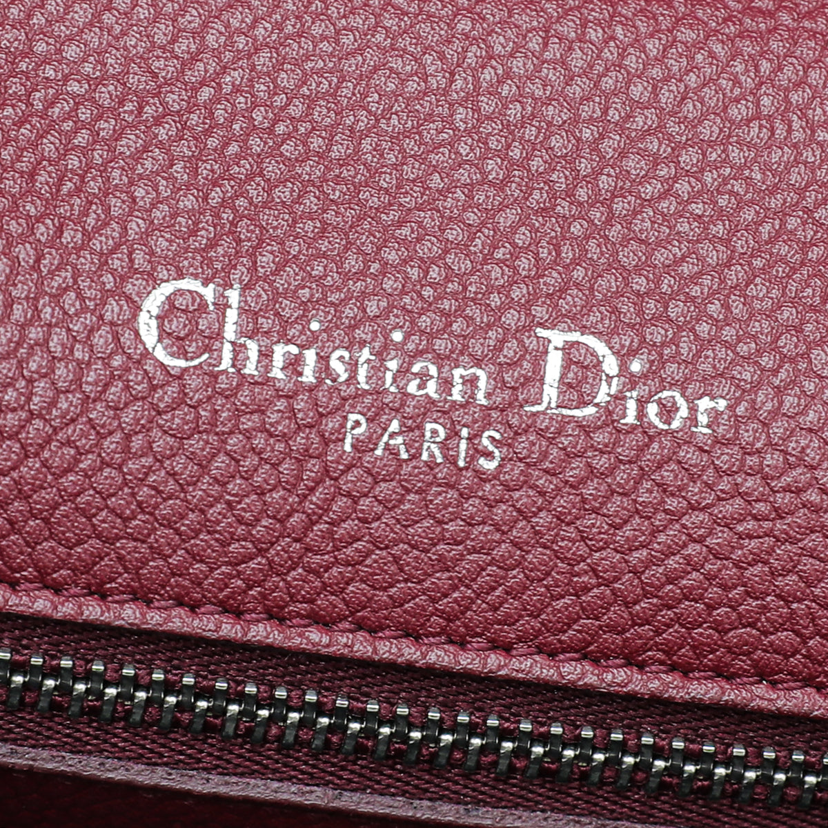 Christian Dior Burgundy Diorama Medium Flap Bag