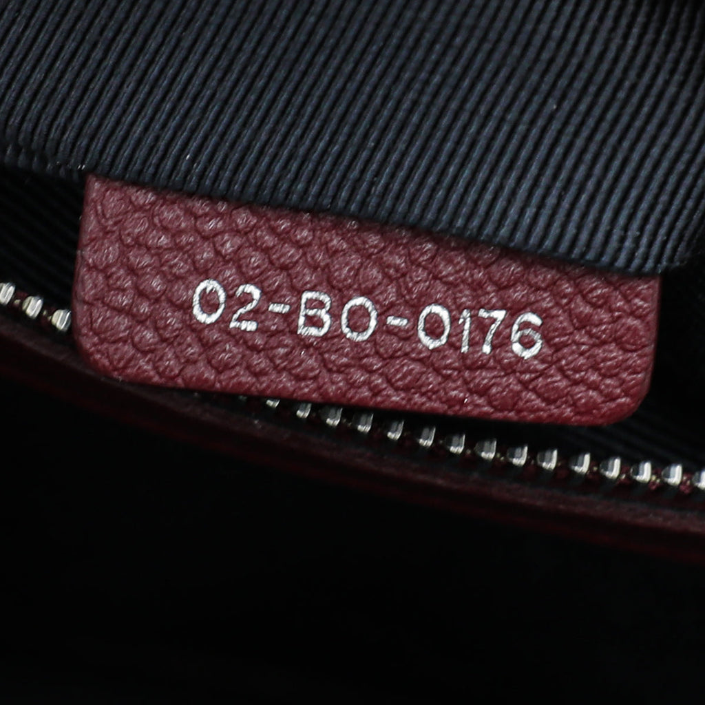 Christian Dior Burgundy Diorama Medium Flap Bag