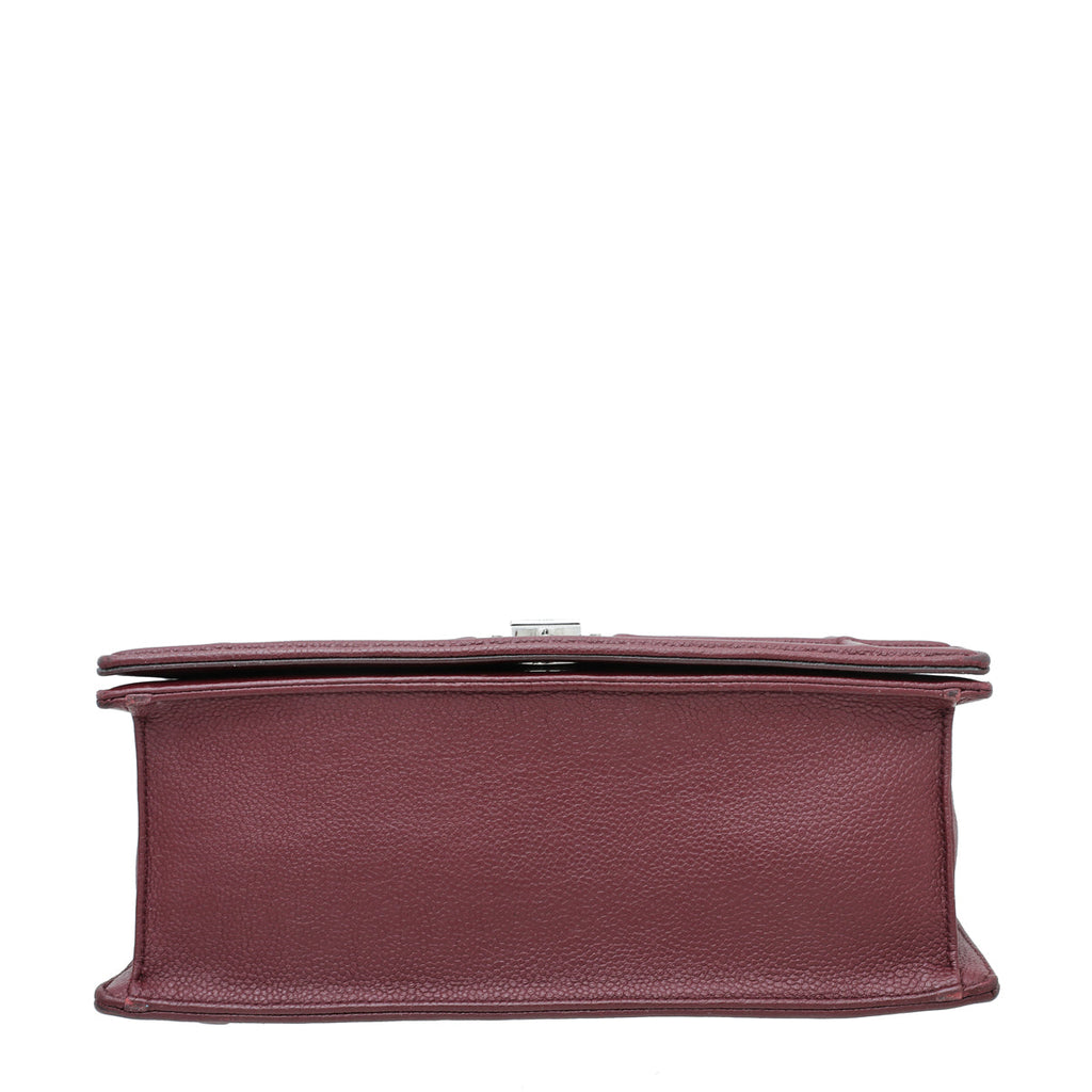 Christian Dior Burgundy Diorama Medium Flap Bag