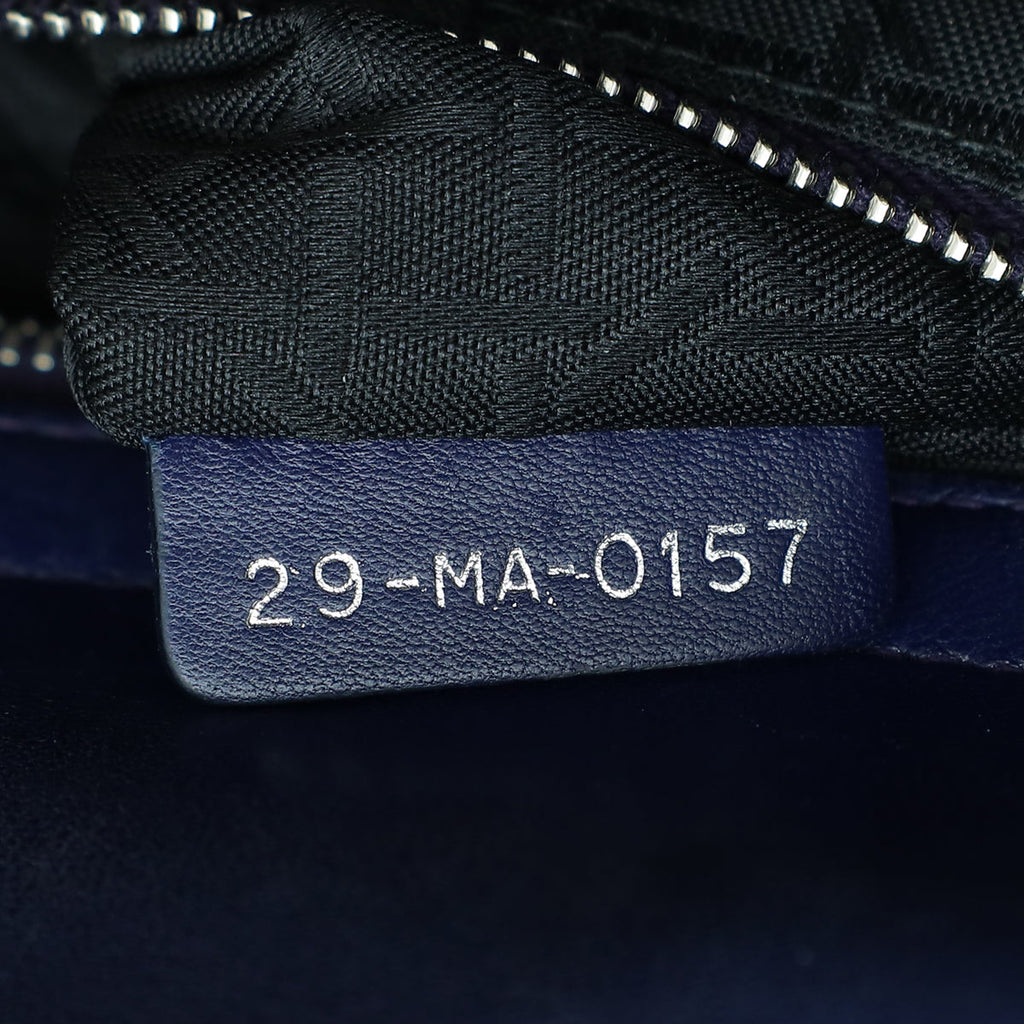 Christian Dior Navy Blue Lady Dior My ABCDior Small Bag