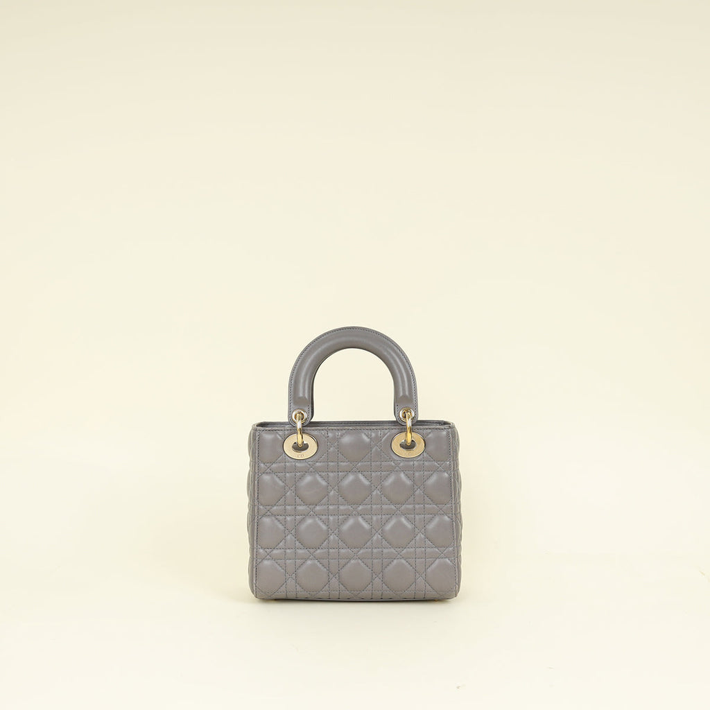 Christian Dior Grey Lady Dior My ABCDior Small Bag