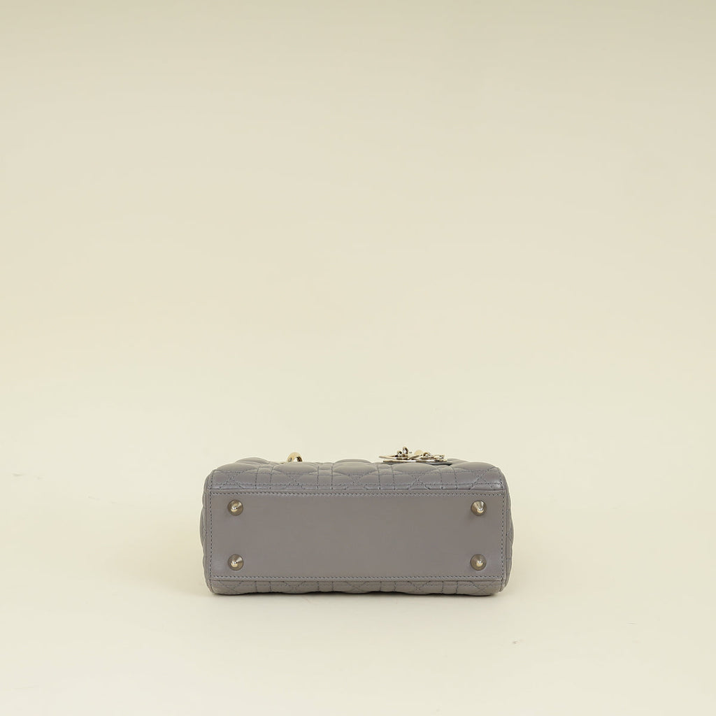 Christian Dior Grey Lady Dior My ABCDior Small Bag