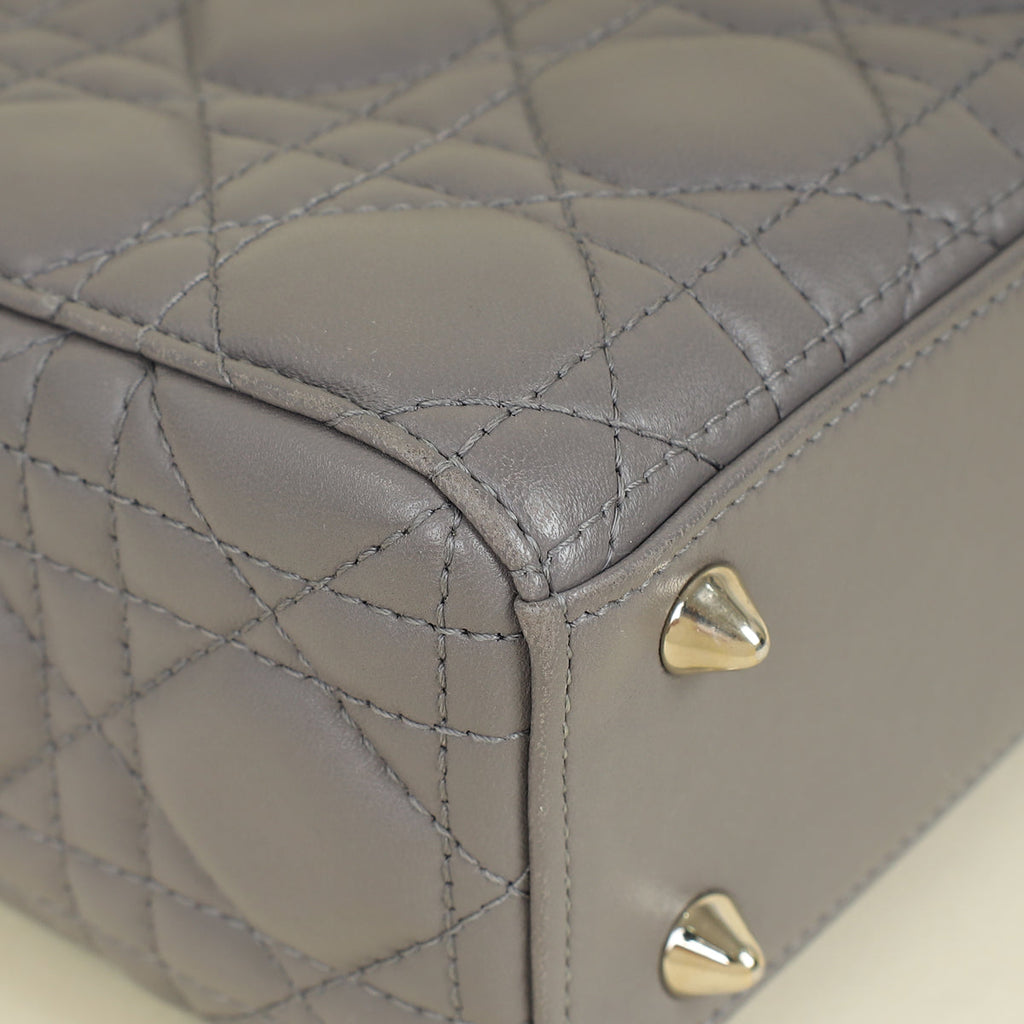 Christian Dior Grey Lady Dior My ABCDior Small Bag