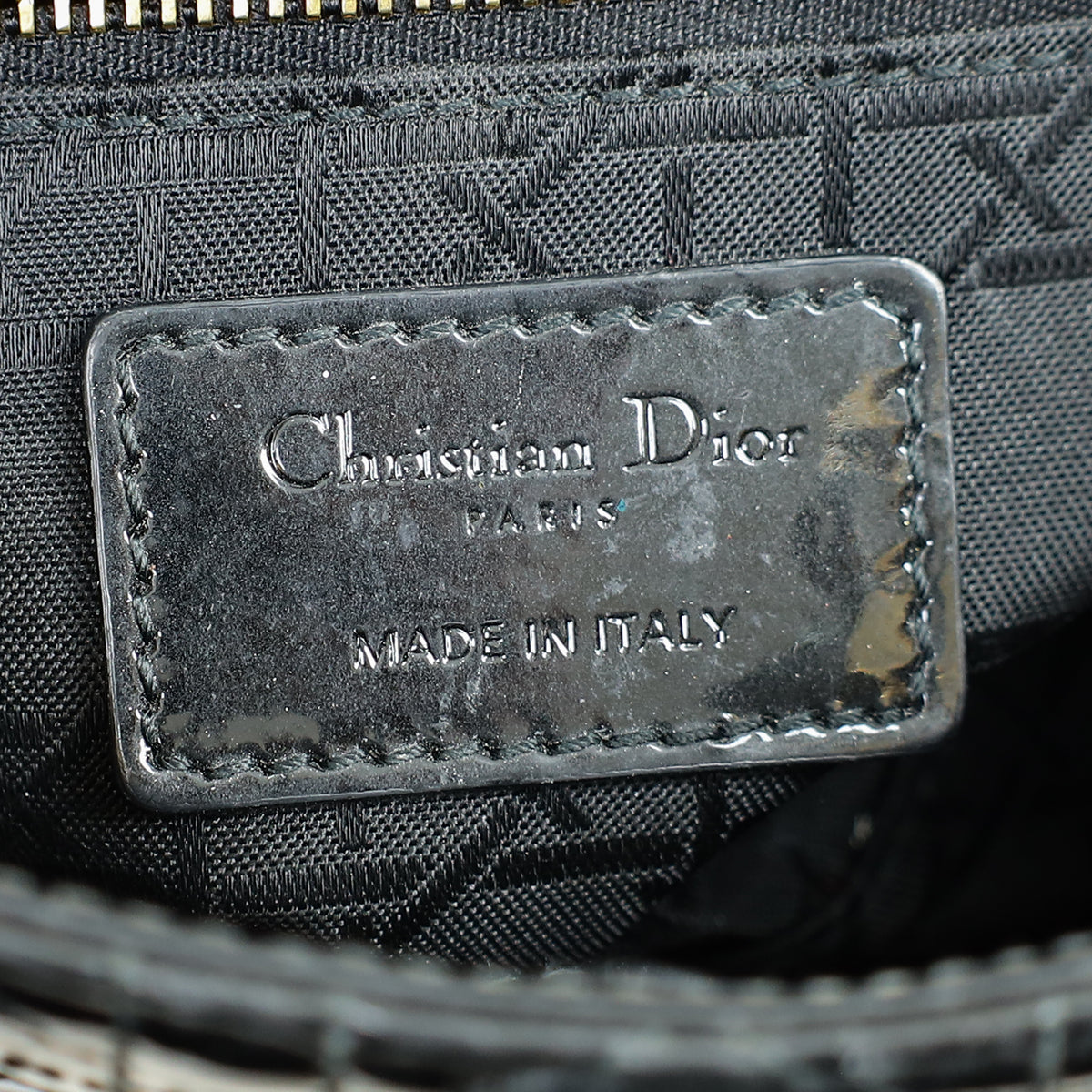 Christian Dior Black Lady Mini Dior Chain Bag