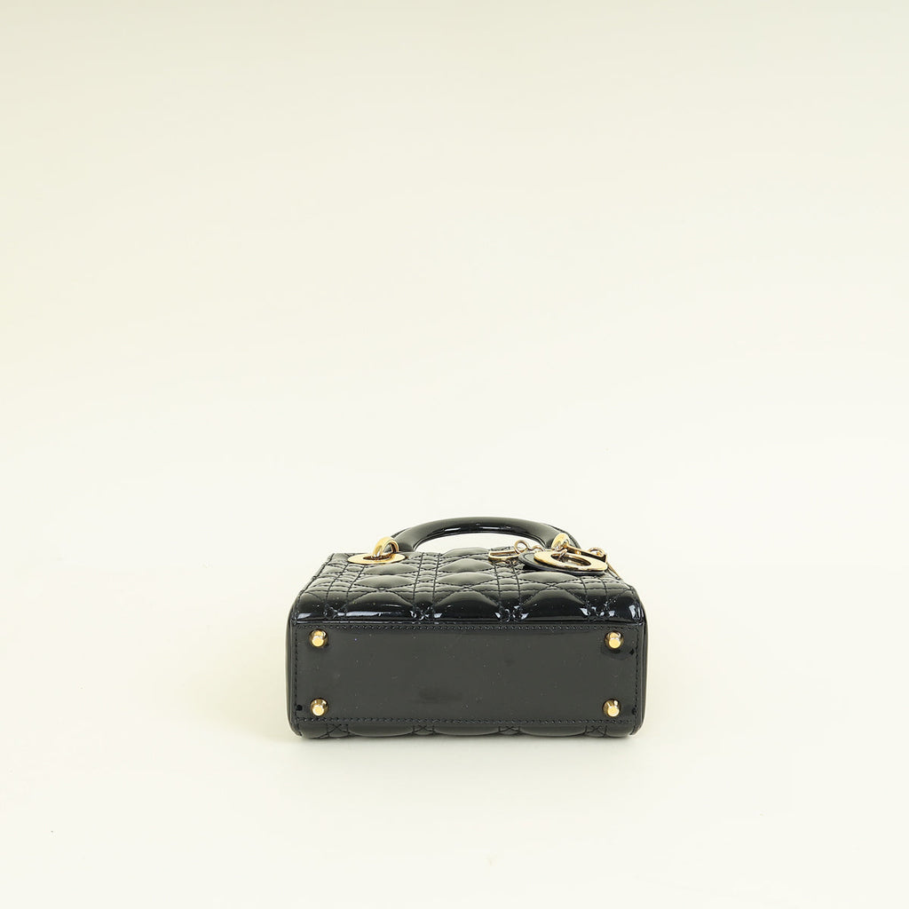 Christian Dior Black Lady Mini Dior Chain Bag