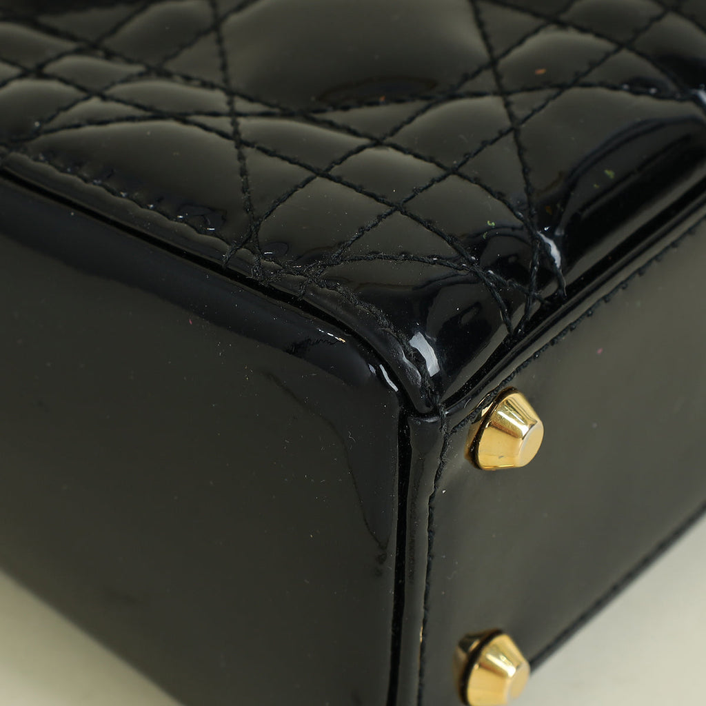 Christian Dior Black Lady Mini Dior Chain Bag