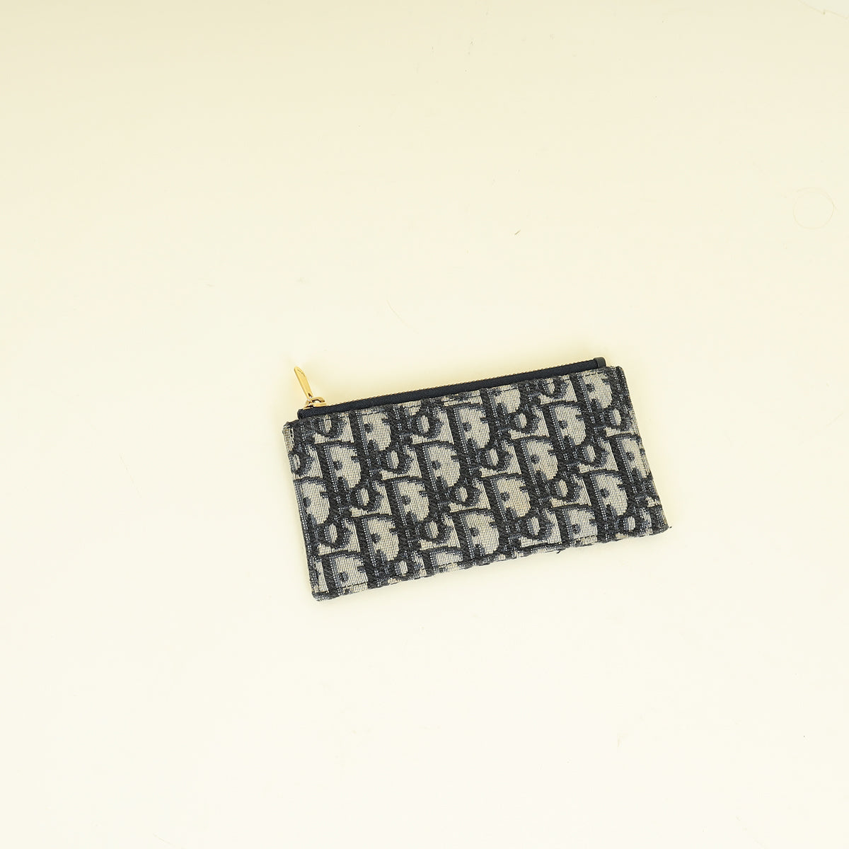 Christian Dior Blue Oblique Saddle Wallet on Chain