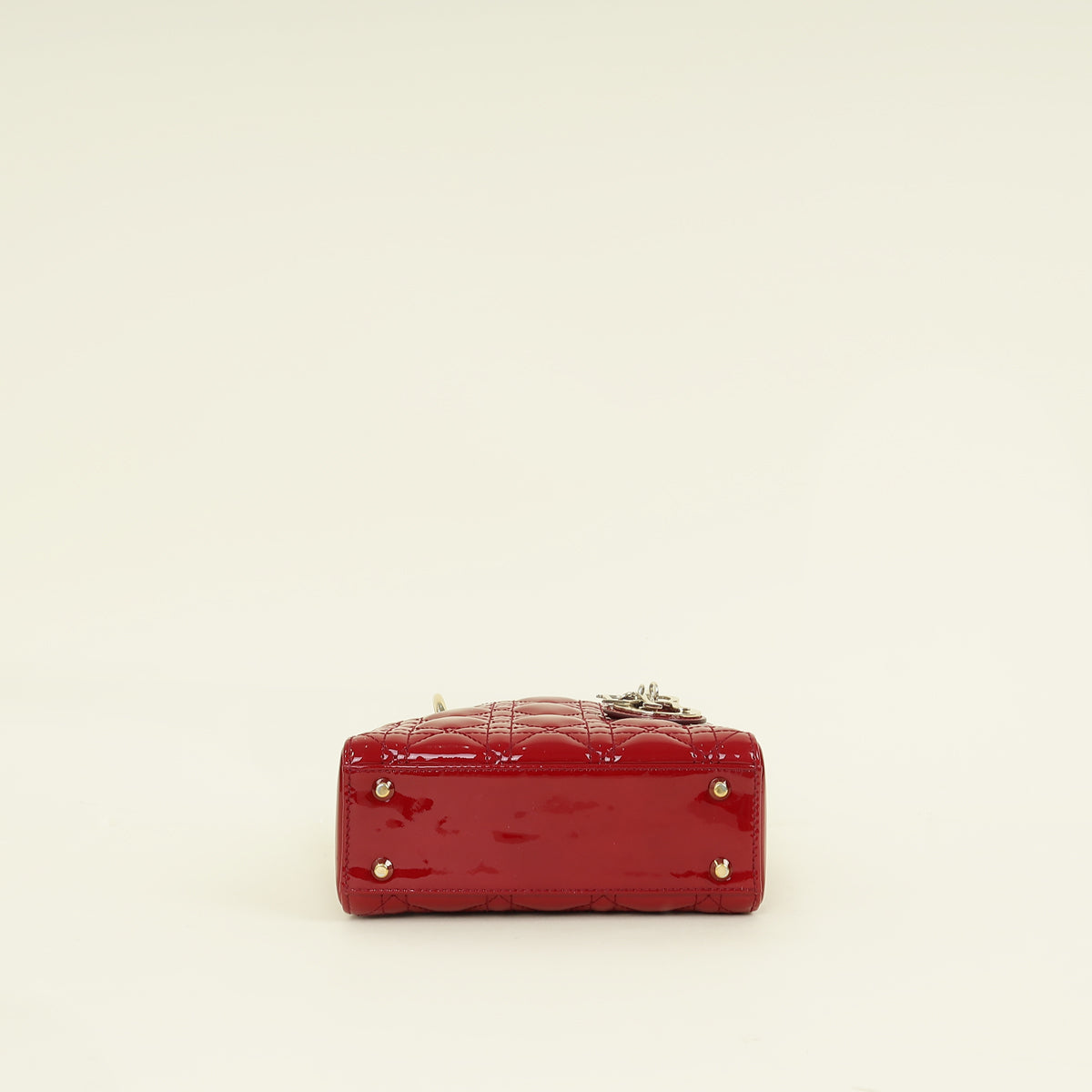 Christian Dior Cherry Red Lady Mini Dior Chain Bag