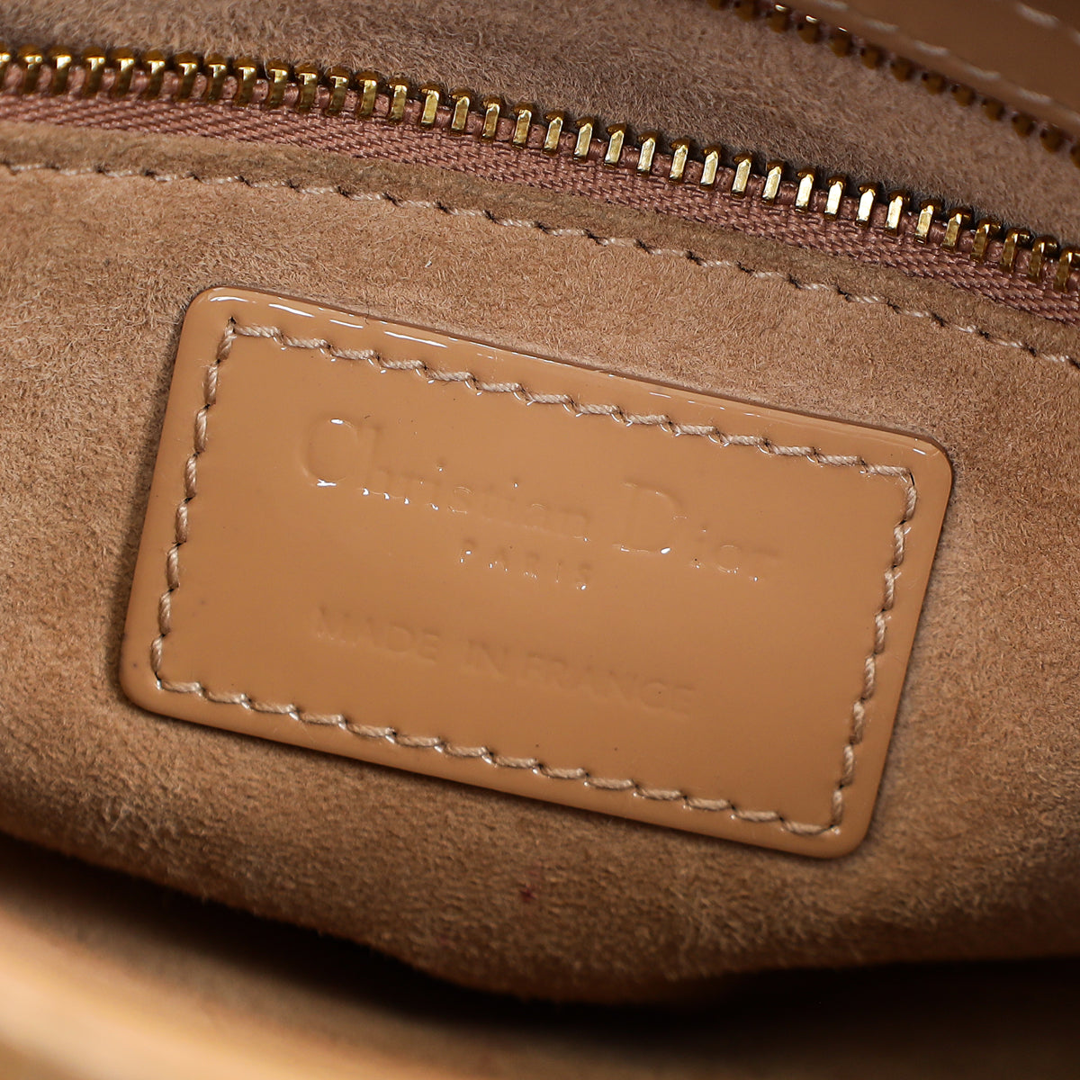 Christian Dior Beige Lady Mini Dior Chain Bag