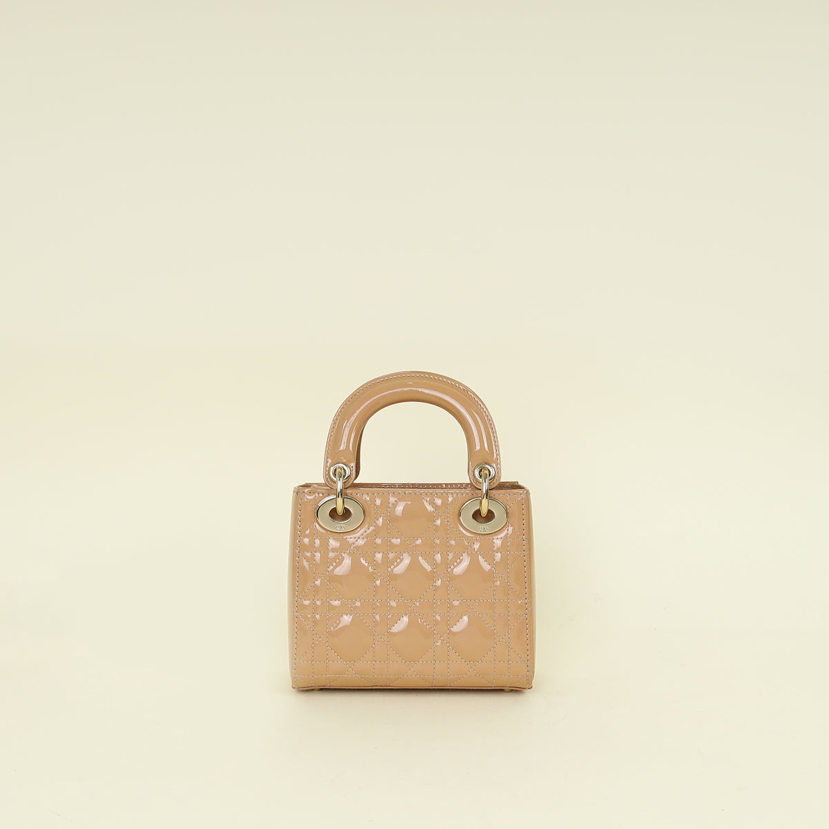 Christian Dior Beige Lady Mini Dior Chain Bag