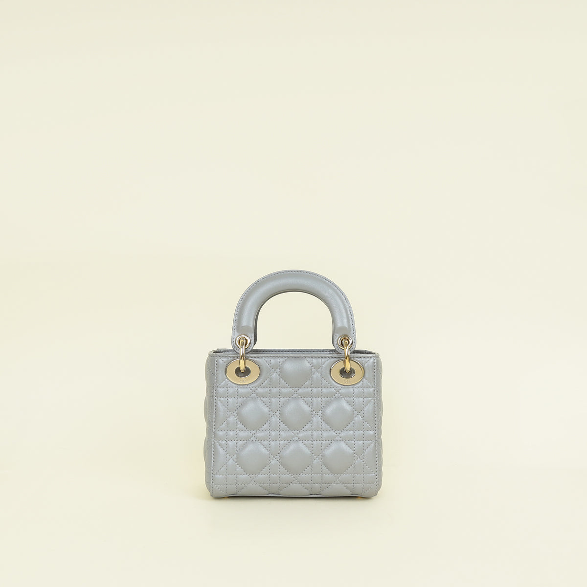 Christian Dior Grey Lady Mini Dior Chain Bag