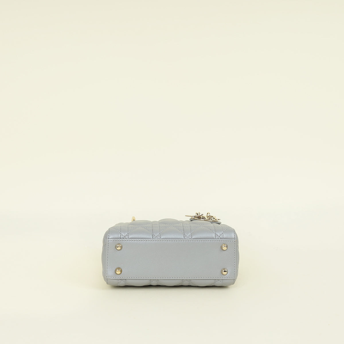 Christian Dior Grey Lady Mini Dior Chain Bag