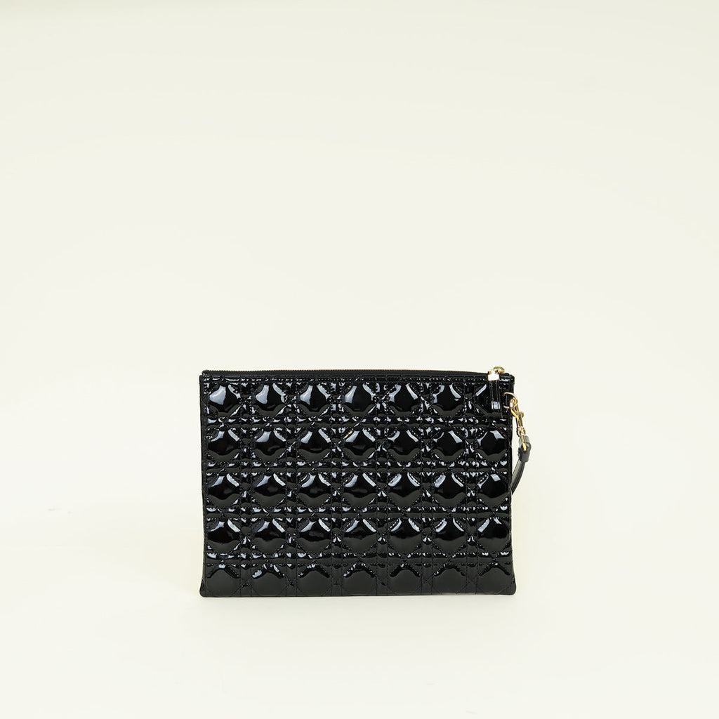 Christian Dior Black Caro Daily Large Pouch