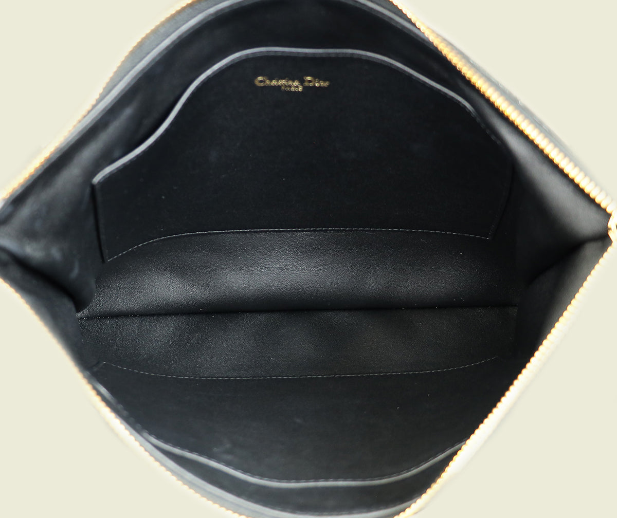 Christian Dior Black Caro Daily Large Pouch