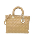 Christian Dior Nude Lady Dior Large Bag